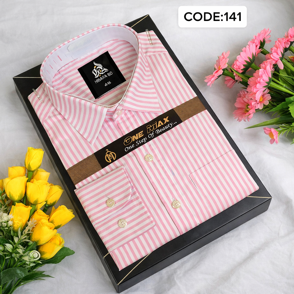 WINTR Pink White Check Shirt -[code:141]