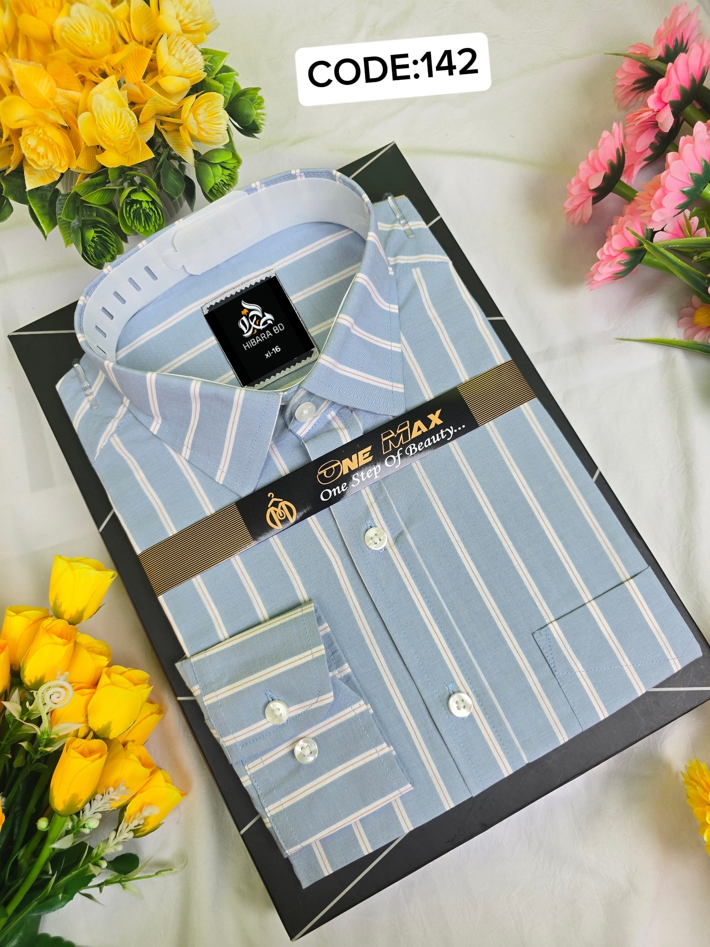 WINTR Sky Blue Check Shirt -[code:142]